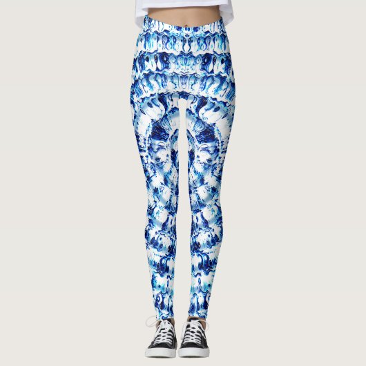 Leggings Les vagues de Ripplin...... (Devant)
