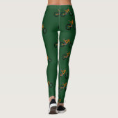Leggings Les vélos en vert (Dos)