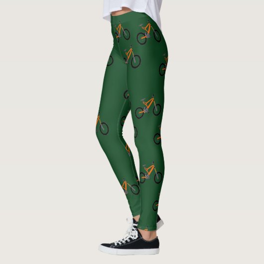 Leggings Les vélos en vert (Gauche)