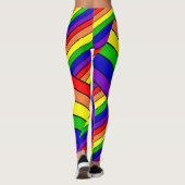 Leggings Lesbian LGBT Pride Arc-en-ciel (Dos)