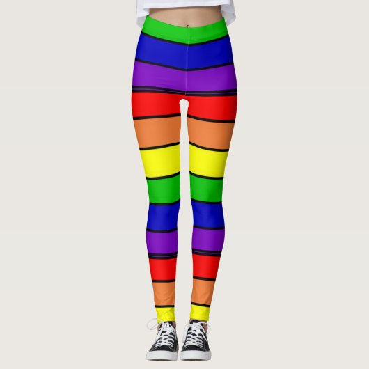 Leggings Lesbian LGBT Pride Arc-en-ciel (Devant)