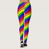 Leggings Lesbian LGBT Pride Arc-en-ciel (Dos)