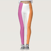 Leggings Lesbian Pride Flag LGBTQ (Devant)
