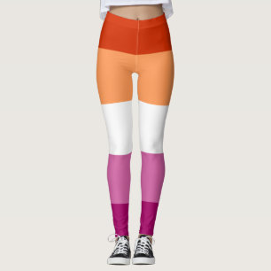 Leggings Lesbian Pride Flag LGBTQ