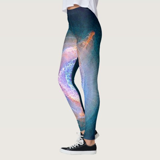 Leggings L'espace Artwear de nébuleuse du plot réflectorisé (Gauche)