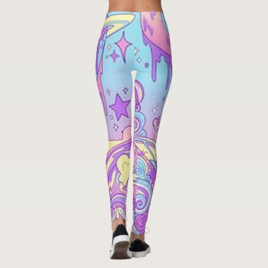 Leggings L'espace en pastel de Goth (Dos)