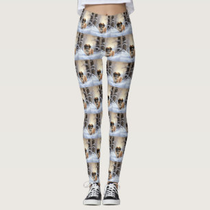 Leggings L'Espagnol Tibétain Laissons Il Neige Noël