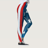 Leggings l'étoile de drapeau américain des Etats-Unis barre (Droite)