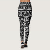 Leggings Lettre initiale D monogramme (Dos)