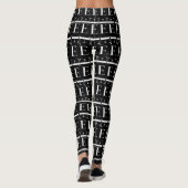 Leggings Lettre initiale monogramme E (Dos)