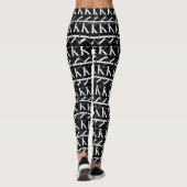 Leggings Lettre initiale monogramme K (Dos)