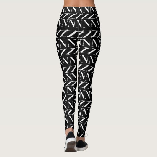 Leggings Lettre initiale monogramme N (Dos)