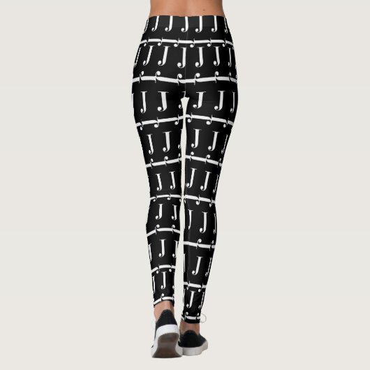 LEGGINGS LETTRE INITIALE MOYENNE J (Dos)