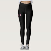 Leggings Lettre joueuse Imprimer Zodiac femme haute taille (Devant)