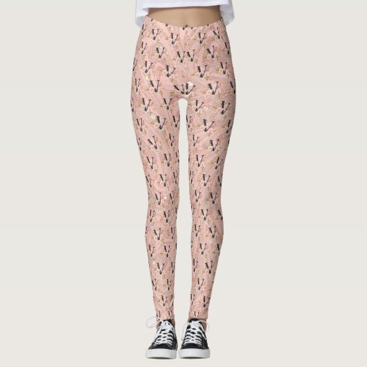 Leggings Lettre V (Devant)