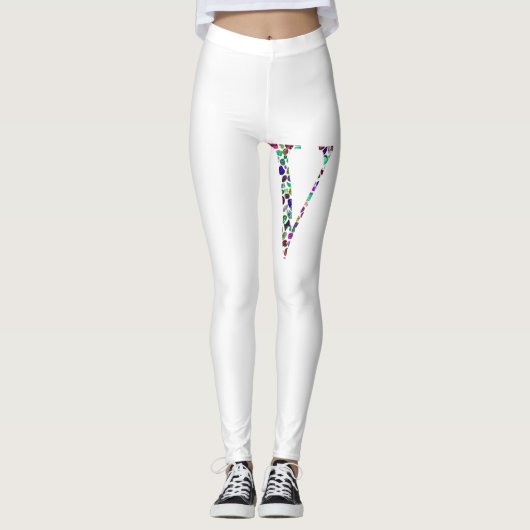 Leggings Lettre V Monogramme (Devant)