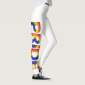 Leggings Lettres arc-en-ciel géométriques PRIDE (Droite)