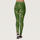 Leggings Lettres courbées Thanksgiving (Dos)