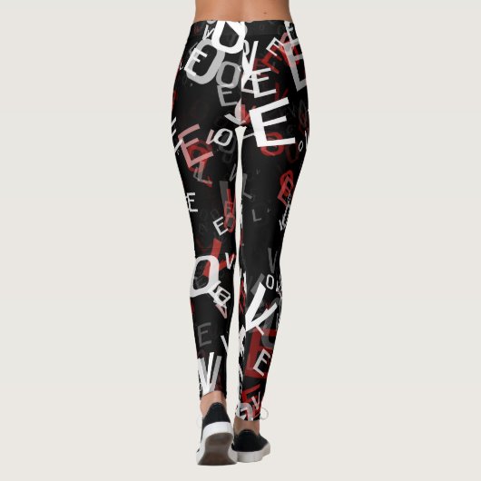 Leggings Lettres d'amour (Dos)