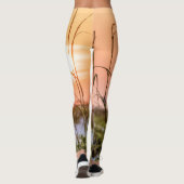 Leggings Levée de soleil de la mer de Floride (Dos)