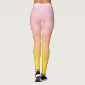 Leggings Lever de soleil dans des cieux de barbe à papa (Dos)