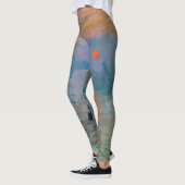 Leggings Lever de soleil d'impression par Claude Monet (Gauche)