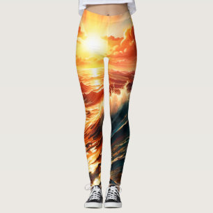 Leggings Lever de soleil tropical