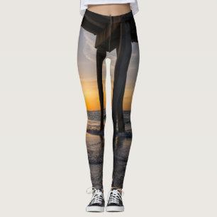 Leggings Lever du soleil doré sous le pont de Pensacola Leg
