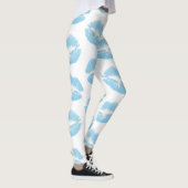 Leggings Lèvres Bleues, Motif De Lèvres, Bleu, Baiser (Droite)