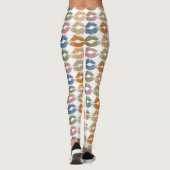 Leggings Lèvres colorées élégantes (Dos)
