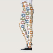 Leggings Lèvres colorées élégantes (Gauche)