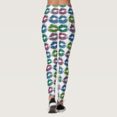 Leggings Lèvres colorées élégantes #10 (Dos)