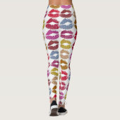 Leggings Lèvres colorées élégantes #11 (Dos)