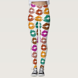 Leggings Lèvres colorées élégantes #22