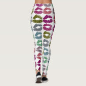 Leggings Lèvres Colorées Élégantes #34 (Dos)