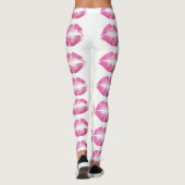Leggings Lèvres Pailletées Rose (Dos)
