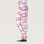 Leggings Lèvres Pailletées Rose (Gauche)