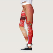 Leggings Lèvres rouges (Gauche)