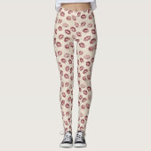 Leggings Lèvres Rouges Crème (Devant)