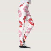Leggings Lèvres rouges et roses, Motif des lèvres, bâton à  (Droite)