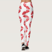 Leggings Lèvres Rouges, Motif De Lèvres, Rouge Lèvres, Bais (Dos)