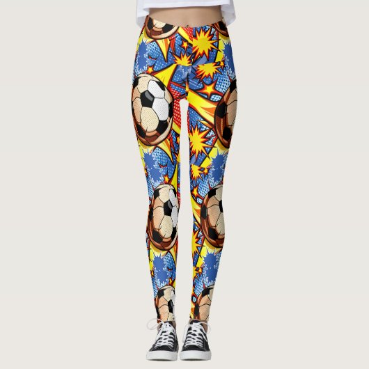 Leggings L'explosion du football (Devant)