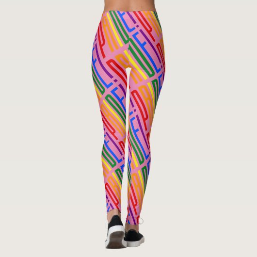 Leggings LGBT Pride Love is Love Equality Rainbow Flag Legg (Dos)