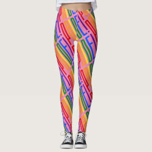 Leggings LGBT Pride Love is Love Equality Rainbow Flag Legg