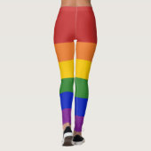 Leggings LGBT Pride Rainbow Stripes (Dos)