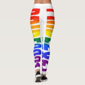 Leggings LGBT Rainbow Flag Gay pride de texte 2021 LGBTQ (Dos)