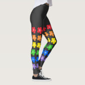Leggings LGBT Rainbow Flowers Gay pride Liberté et égalité (Droite)