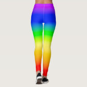 Leggings LGBT Rainbow Pride drapeau Ombre rayures de dégrad (Dos)