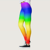 Leggings LGBT Rainbow Pride drapeau Ombre rayures de dégrad (Gauche)