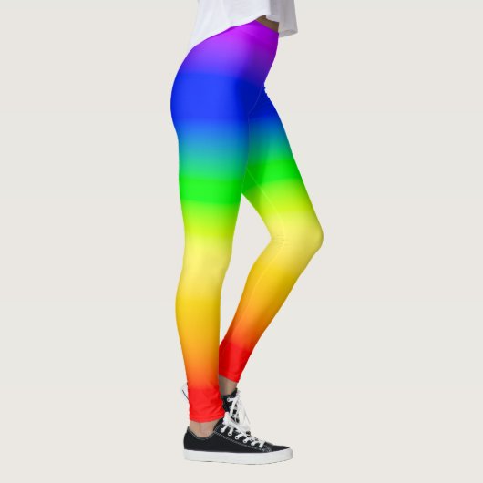 Leggings LGBT Rainbow Pride drapeau Ombre rayures de dégrad (Droite)